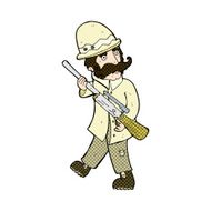 comic cartoon big game hunter N3