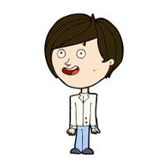comic cartoon happy surprised boy N3