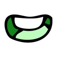 comic cartoon happy mouth N2