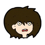 comic cartoon shocked expression N6