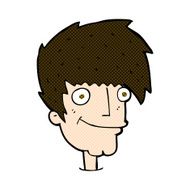 comic cartoon smiling man N9