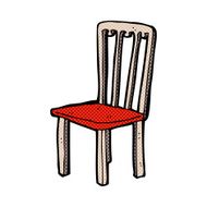comic cartoon old chair N6