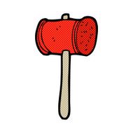 comic cartoon wooden hammer N3