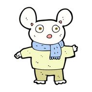 comic cartoon mouse in clothes N3