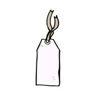 comic cartoon luggage tag N11