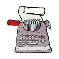 comic cartoon typewriter N3