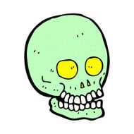 comic cartoon skull N9