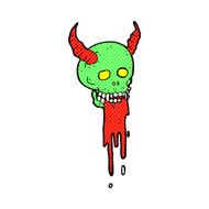 comic cartoon spooky halloween skull N3