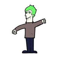 comic cartoon vampire man N30