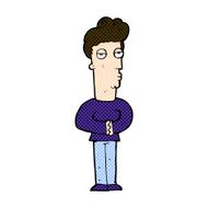 comic cartoon jaded man N6