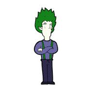 comic cartoon vampire man N31