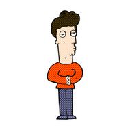 comic cartoon arrogant man N3