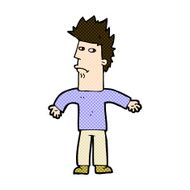 comic cartoon confused man N12