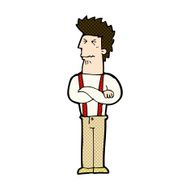 comic cartoon annoyed man N23
