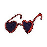 comic cartoon heart sunglasses N2