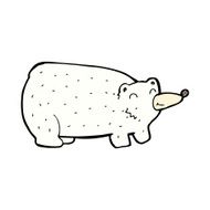 funny comic cartoon polar bear N5