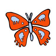 comic cartoon butterfly N3