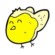 comic cartoon bird N71