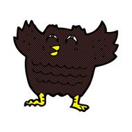 comic cartoon black bird N2