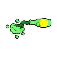 comic cartoon spilled green potion