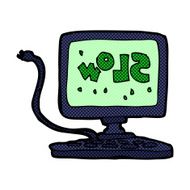 comic cartoon slow computer N2