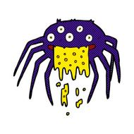 comic cartoon gross halloween spider N5