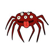 comic cartoon gross halloween spider N6