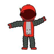 comic cartoon astronaut N29