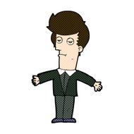 comic cartoon bored man N11