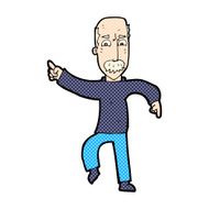 comic cartoon angry old man N43
