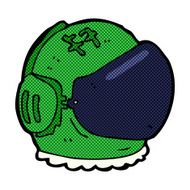 comic cartoon astronaut helmet N11