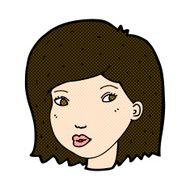 comic cartoon female face N47