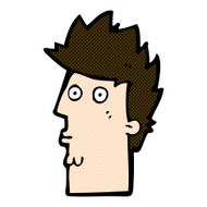 comic cartoon surprised face N6