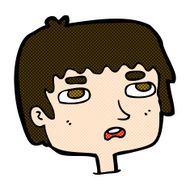 comic cartoon unhappy face N5