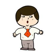 comic cartoon shocked boy N9