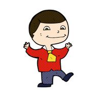comic cartoon happy boy N60