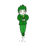 comic cartoon floating vampire N3
