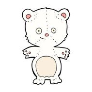 comic cartoon polar bear cub N7