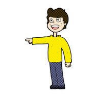 comic cartoon man pointing and laughing N9