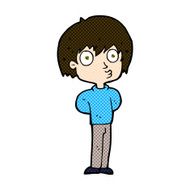 comic cartoon impressed boy N3