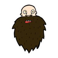 comic cartoon bearded man N14