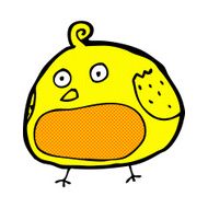 comic cartoon fat bird N7