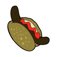comic cartoon hotdog N3