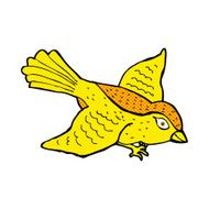 comic cartoon flying bird N5