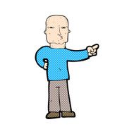 comic cartoon pointing man N25