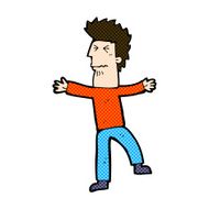 comic cartoon stressed man N18