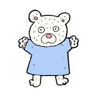 comic cartoon cute polar bear N11