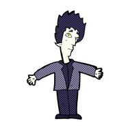 comic cartoon vampire man N34