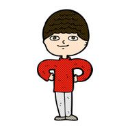comic cartoon proud man N9