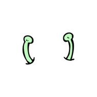 comic cartoon alien antennae N6